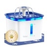 Veken 95oz/2.8L Pet Fountain, Automatic Cat Water Fountain Dog Water Dispenser with Smart Pump for Cats, Dogs, Multiple Pets (Blue, Plastic)