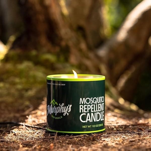 Vela repelente de mosquitos Murphy's Naturals fabricada con aceites esenciales y una mezcla de cera de soja/abeja | 30 horas de combustión | 9 oz | 6 unidades - Image 7