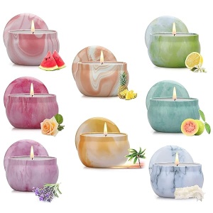 Velas de regalo para mujeres, 8 paquetes de velas perfumadas, velas de aromaterapia para el hogar, juego de regalo ideal para el día de San Valentín, cumpleaños, Navidad, Día de la Madre, Acción de Gracias, aniversario