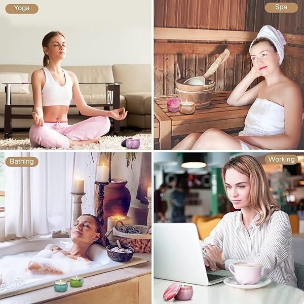 Velas de regalo para mujeres, 8 paquetes de velas perfumadas, velas de aromaterapia para el hogar, juego de regalo ideal para el día de San Valentín, cumpleaños, Navidad, Día de la Madre, Acción de Gracias, aniversario - Image 6