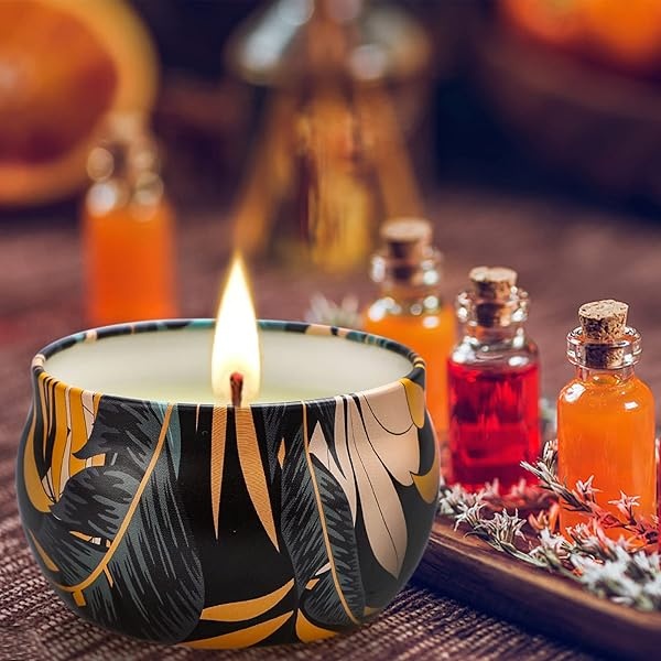 Velas de regalo para mujeres, alivio del estrés y relajación corporal, juego de 8 velas de aromaterapia, regalo ideal para cumpleaños, adecuado para yoga, meditación, spa, baño - Image 6