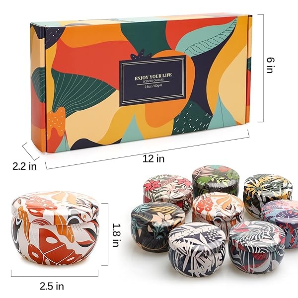 Velas de regalo para mujeres, alivio del estrés y relajación corporal, juego de 8 velas de aromaterapia, regalo ideal para cumpleaños, adecuado para yoga, meditación, spa, baño - Image 8