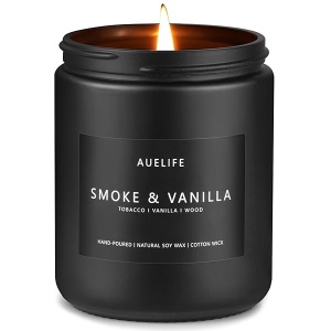 Velas perfumadas de madera y vainilla