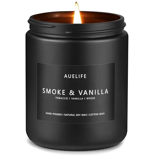 Velas perfumadas de madera y vainilla