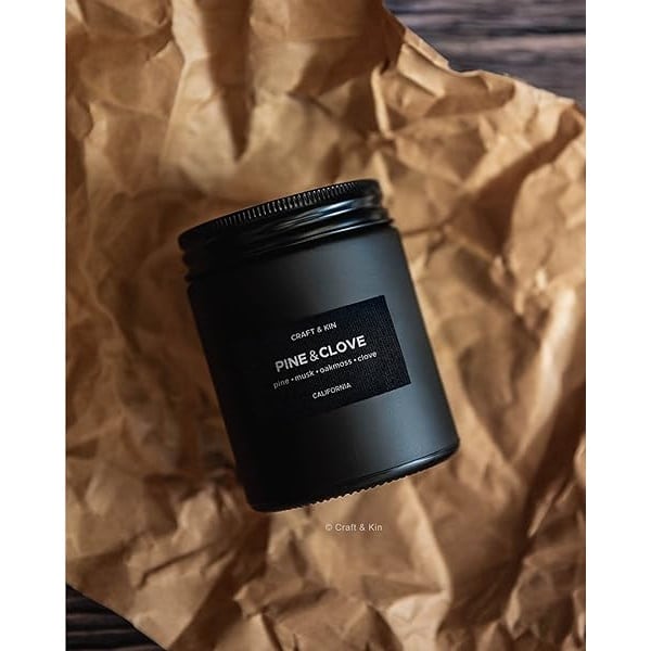 Velas perfumadas para hombre, aroma Pine & Clove (pino y clavo), vela primaveral, de soja, de larga duración, velas de aromaterapia, vela masculina para el hogar - Image 8