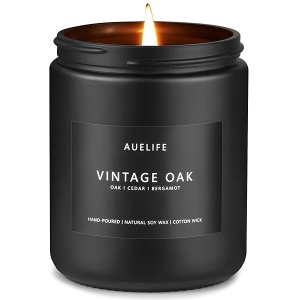 Velas perfumadas para hombre, vela perfumada de roble clásico, vela para hombres, velas para el hogar, regalos de vela para él/amigo, vela de aromaterapia en tarro negro