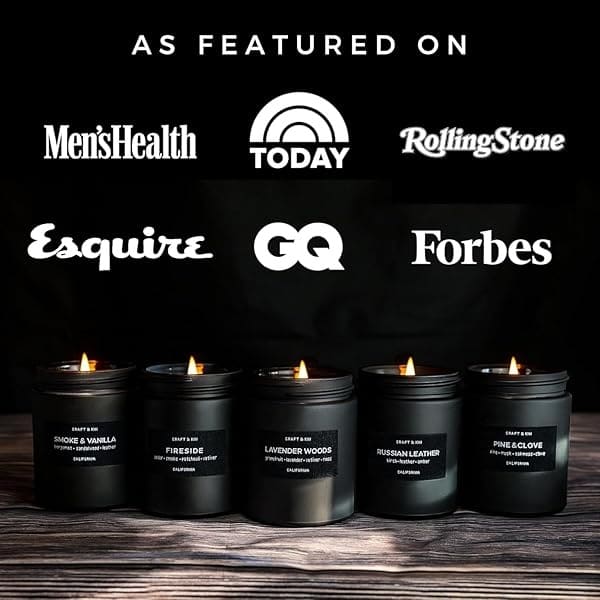 Velas perfumadas para hombres, velas aromáticas ahumadas para hombres, velas de soja para el hogar, velas de aromaterapia, velas para hombres, velas para hombres, velas de larga duración, velas masculinas en tarro negro - Image 6