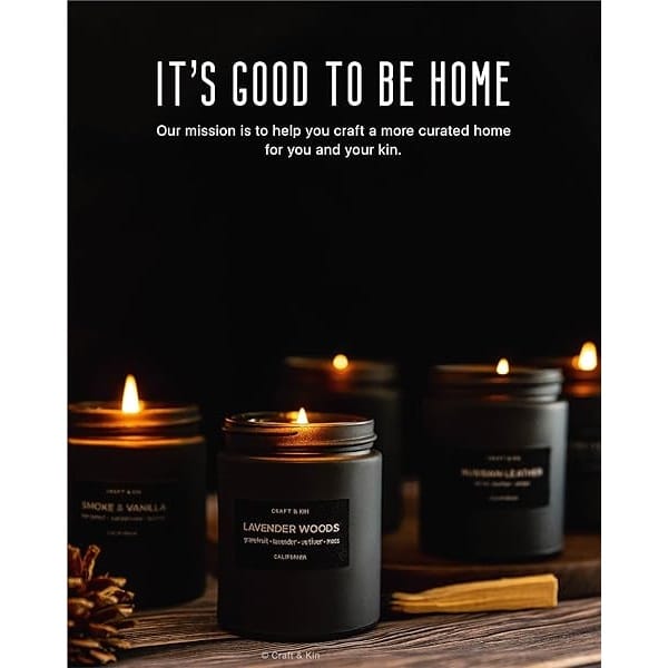 Velas perfumadas para hombres, velas aromáticas ahumadas para hombres, velas de soja para el hogar, velas de aromaterapia, velas para hombres, velas para hombres, velas de larga duración, velas masculinas en tarro negro - Image 7