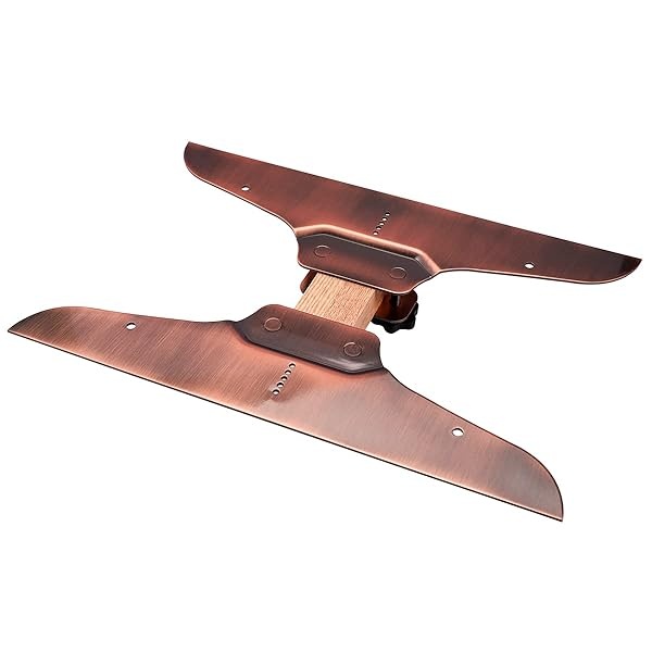 Versión actualizada: plantilla de rodadura, juego de plantillas de peldaños de escalera, medidor de banda de rodadura de escalera y herramienta de disposición de estante, adecuado para escaleras, elevadores y particiones, 30,5 cm con reglas (bronce) - Image 4