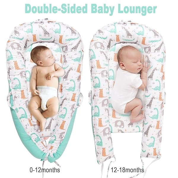 Viviland - Funda para tumbona para bebé, suave y transpirable, se adapta a bebés recién nacidos de 0 a 24 meses, dinosaurio - Image 8