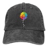 Waldeal Love is Love - Gorra de béisbol con diseño de girasol, estilo clásico, LGBT, para hombres y mujeres, Negro -, One Size