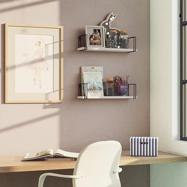 Wallniture Avila - Estantería para pared (2 unidades), color blanco - Image 9