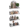 Wallniture Estantes flotantes Milan para pared, estantes de pared de madera para organización y almacenamiento de cocina, 43 x 15 cm, juego de 4 unidades