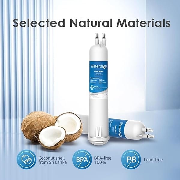 Waterdrop 4396841 Filtro de agua para refrigerador, repuesto para Whirlpool EDR3RXD1, EDR3RXD1B, filtro 3, 4396841, 4396710, P1WB2, Kenmore 46-9030, Pur W10121145, W10121146 (paquete de 3) - Image 9