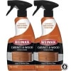 Weiman - Spray de limpieza y protección para gabinetes y madera, para muebles, mesas, zócalos, adornos y mucho más 16 onzas, paquete de 2 con toalla de microfibra