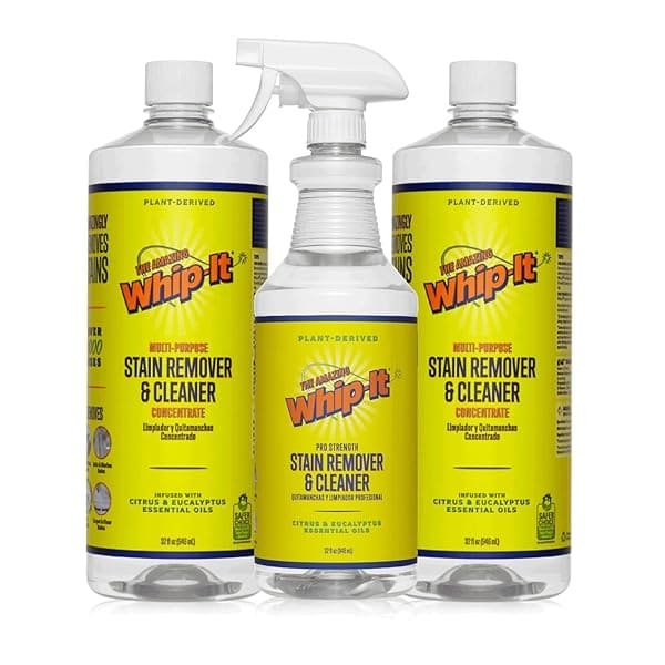 Whip-It Kit de quitamanchas y concentrado Plus, 26-32 oz concentrados, 1-32 Pro Mix Ready to Go removedor de manchas