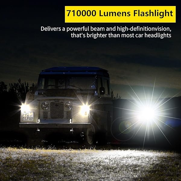 XURLEQ - Linterna recargable de alta luminosidad, 3 modos, ajustable, impermeable, táctica, linterna LED para camping, ciclismo, senderismo, emergencia al aire última intervensión - Image 3