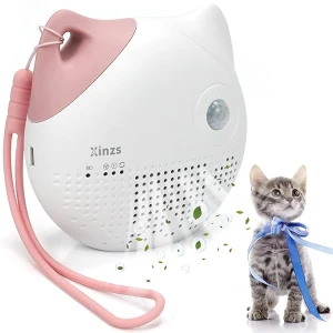 Xinzs Desodorizador inteligente para arena de gato para el hogar, desodorante automático de olores de mascotas para compartimento de fragancia, con productor de ozono y sensor infrarrojo inteligente