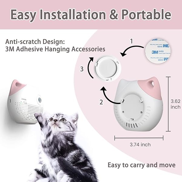 Xinzs Desodorizador inteligente para arena de gato para el hogar, desodorante automático de olores de mascotas para compartimento de fragancia, con productor de ozono y sensor infrarrojo inteligente - Image 9