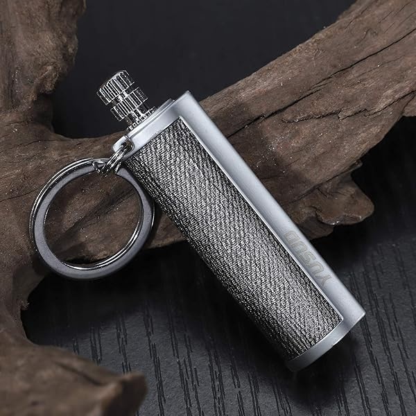 YUSUD - Paquete de 2 mecheros permanentes con llavero multiherramienta, reutilizable, impermeable, para hacer coincidir en cualquier lugar, para siempre Flint Fire Starter para supervivencia al aire - Image 9
