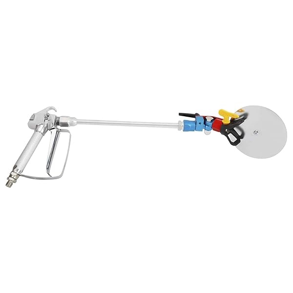 YaeMarine Pistola de pintura sin aire con herramientas de guía de pulverización, 3600 PSI reversible 517 punta y protector de punta, poste de extensión de 12 pulgadas - Image 6
