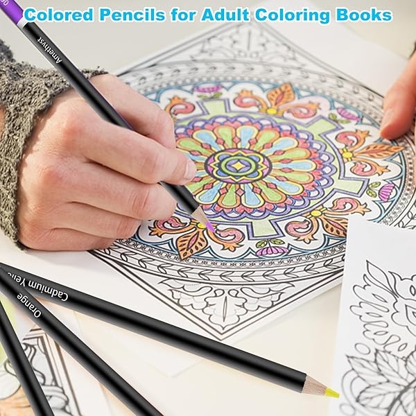 Yagol - Lápices de colores para adultos, 72 lápices de dibujo profesionales de colores, lápices de colores para adultos, principiantes, adolescentes y profesionales. - Image 5