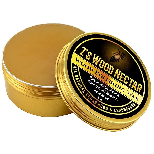 Z's Wood Nectar cera de abejas pulidor de madera, 6 oz