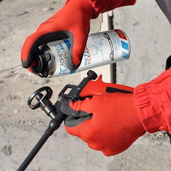 calcomanía Guru Spray - Limpiador de pistola de espuma de 15 onzas, limpiador de pistola de espuma expansible, poliuretano aislante y sellador de poliuretano para pistola dispensadora profesional, paquete de 12 - Image 4