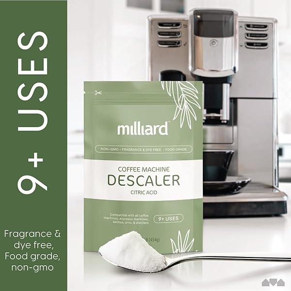 caler Powder, 1 lb (9 Uses), Cleans and Descales All Coffee Machines, Eliminates Hard Water, Improves Taste and Preserves Machine - Image 3