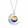 coadipress Gay lesbianas LGBT regalos para mujeres orgullo arco iris bisexual transgénero colgante para hombres, perfecto cumpleaños, Navidad, aniversario, San Valentín, Aleación de zinc, desconocido,