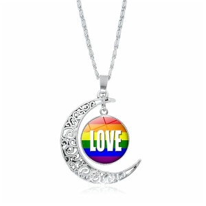 coadipress Gay lesbianas LGBT regalos para mujeres orgullo arco iris bisexual transgénero colgante para hombres, perfecto cumpleaños, Navidad, aniversario, San Valentín, Aleación de zinc, desconocido,