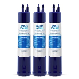 dorado ICEPURE - Filtro de agua para refrigerador 4396841, compatible con filtro Everydrop 3, EDR3RXD1, 4396710, Kenmore 46-9083, 46-9030, filtro de agua para refrigerador, paquete de 3