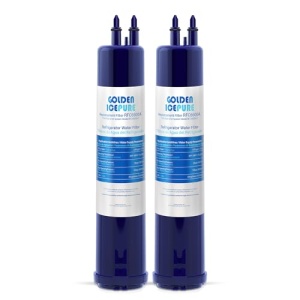 dorado ICEPURE - Repuesto para 4396841, Everydrop Filter 3, 4396710, EDR3RXD1, Kenmore 46-9083, 46-9030, filtro de agua para nevera, paquete de 2