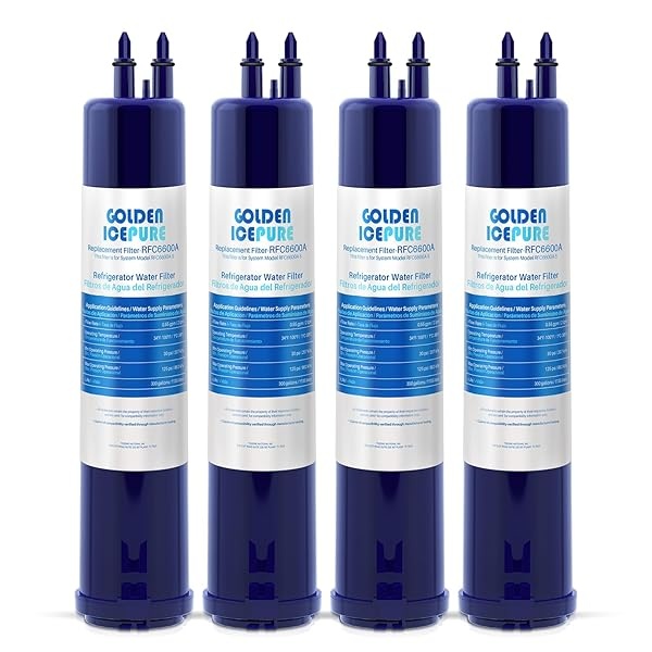 dorado ICEPURE - Repuesto para EDR3RXD1, Kenmore 46-9083, 46-9030, filtro Everydrop 3, 4396841 4396710, filtro de agua para nevera, paquete de 4