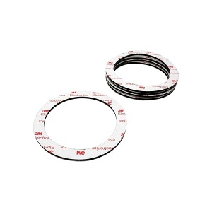 iSonic Cinta circular de doble cara para protectores de etiquetas MVR, paquete de 5