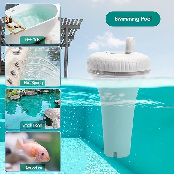 Inkbird IBS-P01R Termómetros para Piscinas con Transmisor Inalámbrico+Receptor Monitor de Temperatura y Humedad, Termómetro Flotante para Piscinas Interiores y Exteriores, Peces Estanques, Acuarios, Spas y Jacuzzis - Image 5