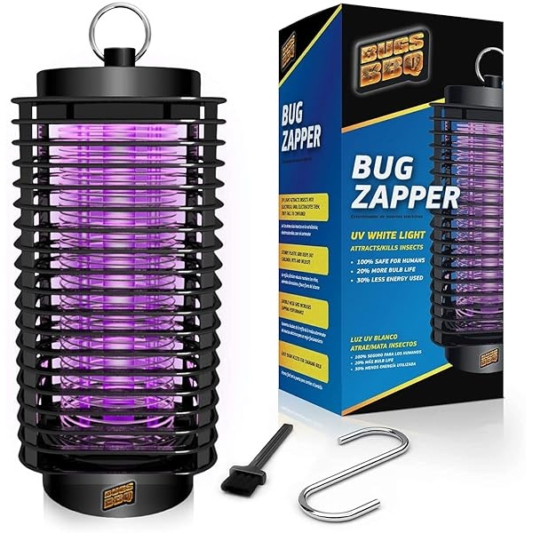 Insectos interiores y exteriores – Matador de insectos – Trampa de moscas para patio exterior – insectos matador – trampa para mosquitos – insectos – atrapador de mosquitos – atrapador de moscas – Bug Zapper mesa parte superior, M