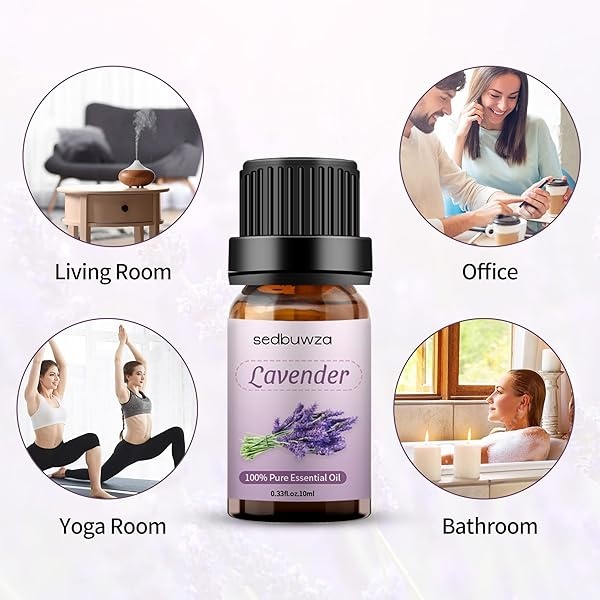 Juego de aceite esencial de jazmín y lavanda 100% puro para difusor, aceite esencial de jazmín para hacer velas, jazmín orgánico + aceites de lavanda para humidificador, aceite de lavanda puro para hacer jabón - Image 5