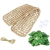 kathson Hamaca de dragón barbudo para reptiles, tumbona de reptiles, cangrejo ermitano, juguetes de escalada, accesorios para hábitats, 100% fibras de zacate natural, hamaca para gecos