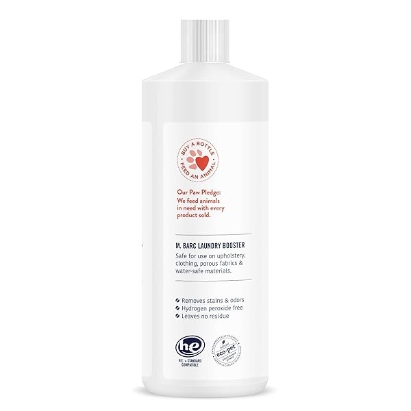 m.barc Naturals Pet Laundry Detergente Booster – Aditivo para eliminar manchas y olores 32 onzas (paquete de 2) – Elimina manchas y olores de la ropa de mascotas, ropa, ropa de cama y mucho más. - Image 3