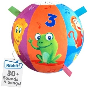 Move2Play - Bola interactiva con Sonidos de Animales para bebés y niños pequeños de 6 Meses a 1, 2 años de Edad, niños y niñas