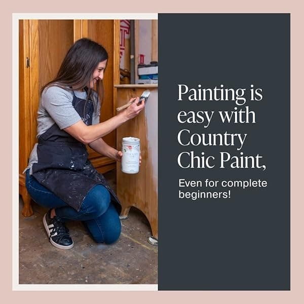 Pintura estilo gis – para muebles, decoración del hogar, manualidades, ecológico, todo en uno – no necesita cera – Colores colección Lustrum, Oooh La La, pint (16 oz), 1 - Image 6