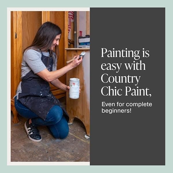 Pintura estilo gis – para muebles, decoración del hogar, manualidades, ecológico, todo en uno – no necesita cera – Colores colección Lustrum, Fancy Frock, pint (16 oz), 1 - Image 6